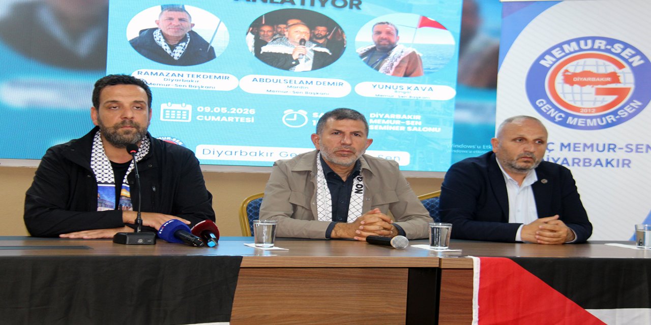 Sumud Filosu aktivistleri Diyarbakır'da konuştu: Sumud "küresel intifada"dır