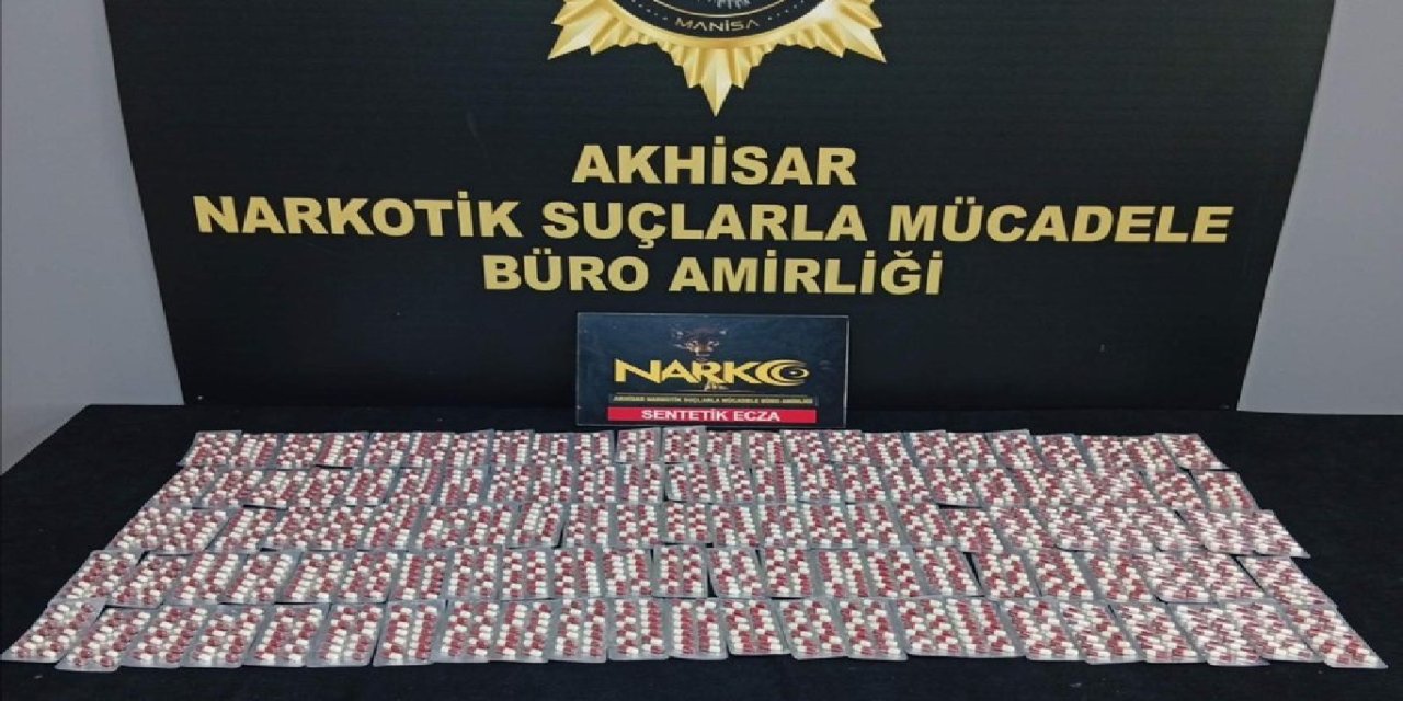 Manisa'da 1666 sentetik hap ele geçirildi: 1 gözaltı