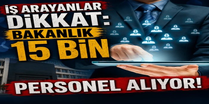 Adalet Bakanı Gürlek: 15 bin sözleşmeli personel alımı yapılacak