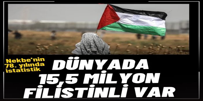 Nekbe'nin 78. yılında istatistik: Dünyada 15,5 milyon Filistinli var