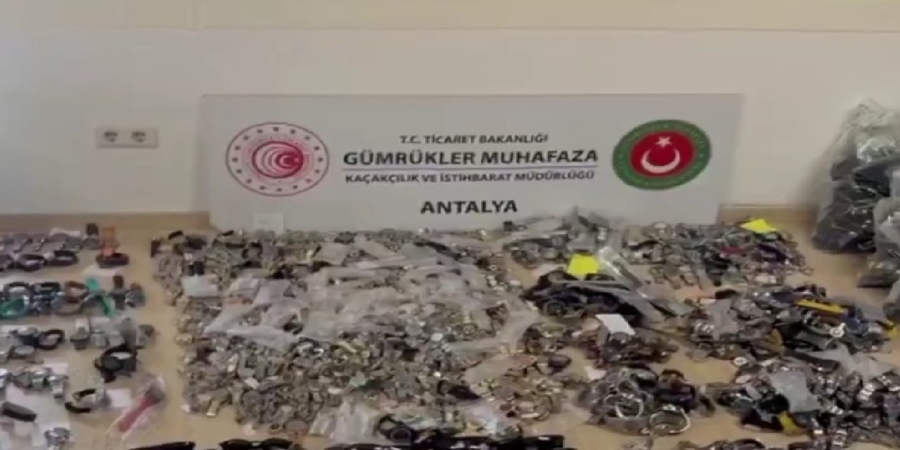 Antalya'da 11 milyon liralık kaçak ürün ele geçirildi