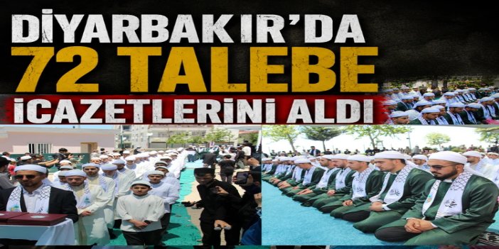 Diyarbakır'da 72 talebe icazetlerini aldı
