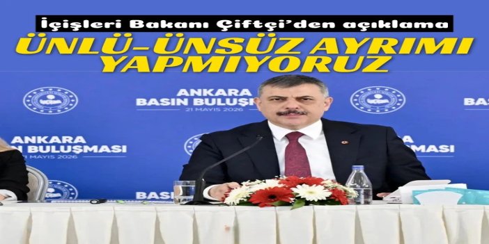 İçişleri Bakanı Çiftçi: Uyuşturucuyla mücadelede ünlü-ünsüz ayrımı yapmıyoruz