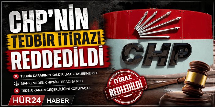 CHP’nin tedbir itirazı reddedildi