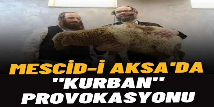Mescid-i Aksa'da "kurban" provokasyonu: Siyonist işgalcilerden yeni tahrik