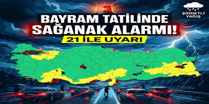 21 il için sarı kodlu uyarı