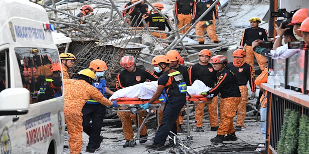 Filipinler'de inşaat halindeki bina çöktü: 1 ölü, 20'den fazla kişi enkaz altında