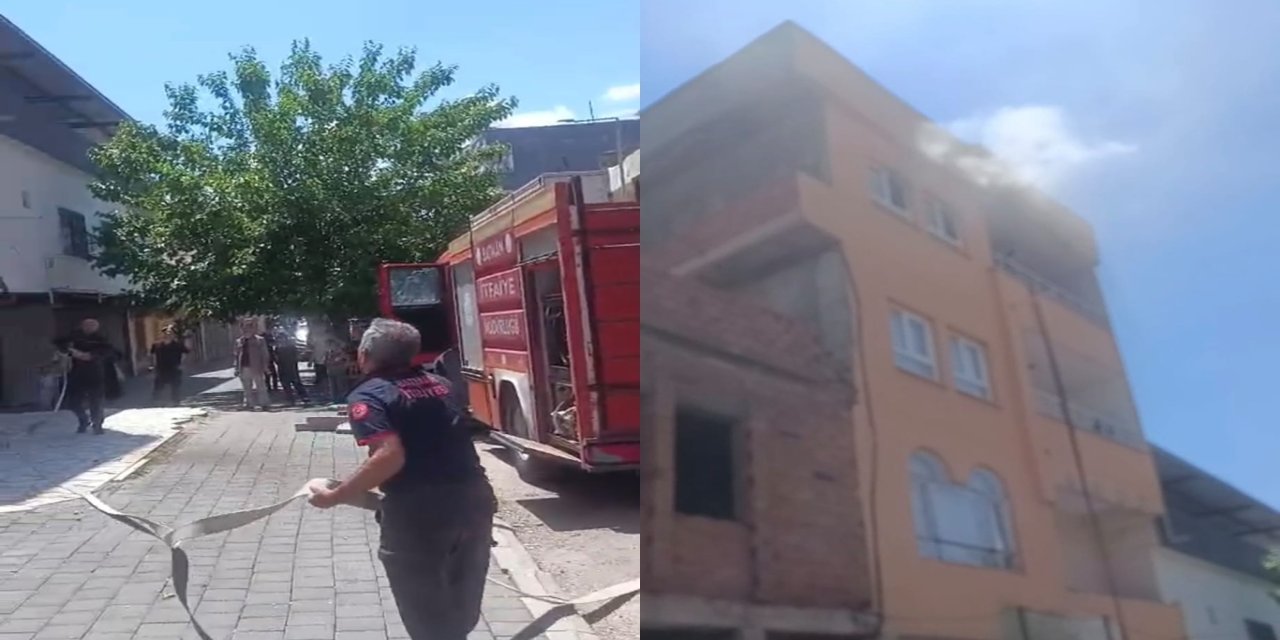 Batman’da 3 katlı binada yangın paniği