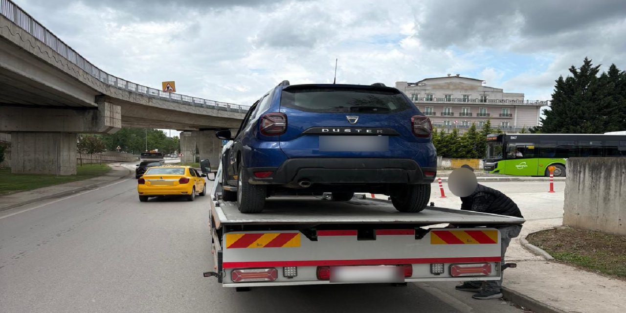 Korsan taşımacılık yapan sürücüye 100 bin lira ceza kesildi
