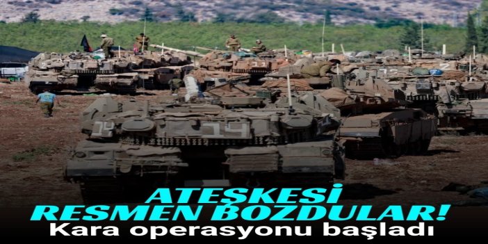 Siyonist rejim Lübnan'ın güneyine karadan saldırı başlattı