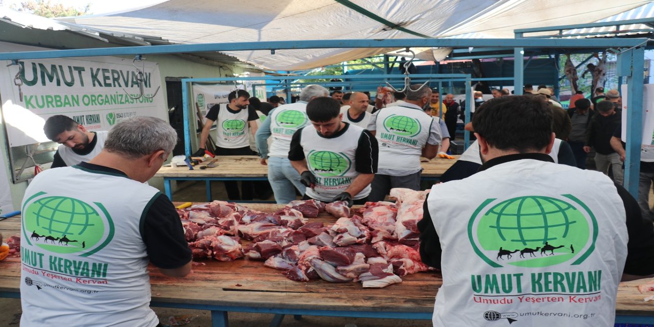 Umut Kervanı İstanbul'da yüzlerce kurban vekâletini yerine getirdi