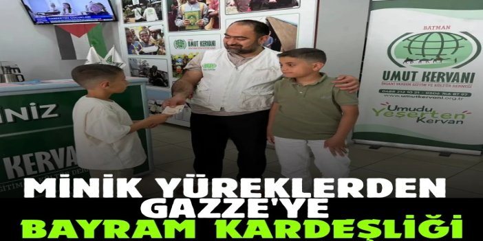 Minik yüreklerden Gazze'ye bayram kardeşliği