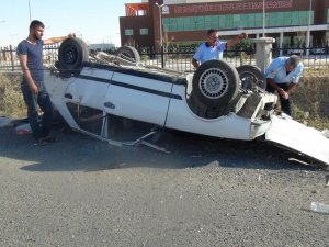 Nusaybin'de trafik kazası: 1 yaralı