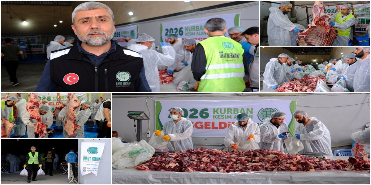 Umut Kervanı’ndan Van’da kurban organizasyonu: Yüzlerce aileye kırmızı et ulaştırılacak