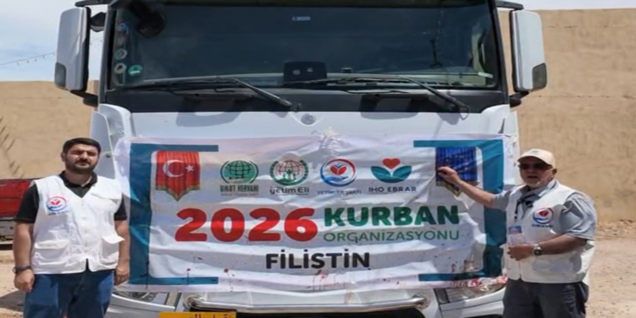 Filistin için kesilen kurban etleri Mısır'dan Gazze'ye doğru yola çıktı