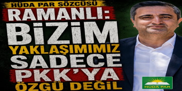 HÜDA PAR Sözcüsü Ramanlı: Terörsüz Türkiye için hukuki altyapı oluşturulmalı