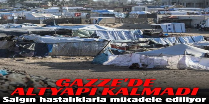 Altyapının büyük ölçüde tahrip olduğu Gazze'de halk salgın hastalıklarla da mücadele ediyor