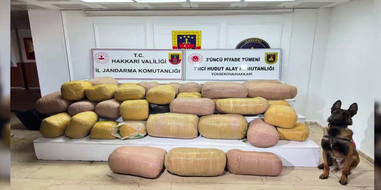 Hakkari'de 626 kilogram uyuşturucu ele geçirildi: 4 şüpheli tutuklandı