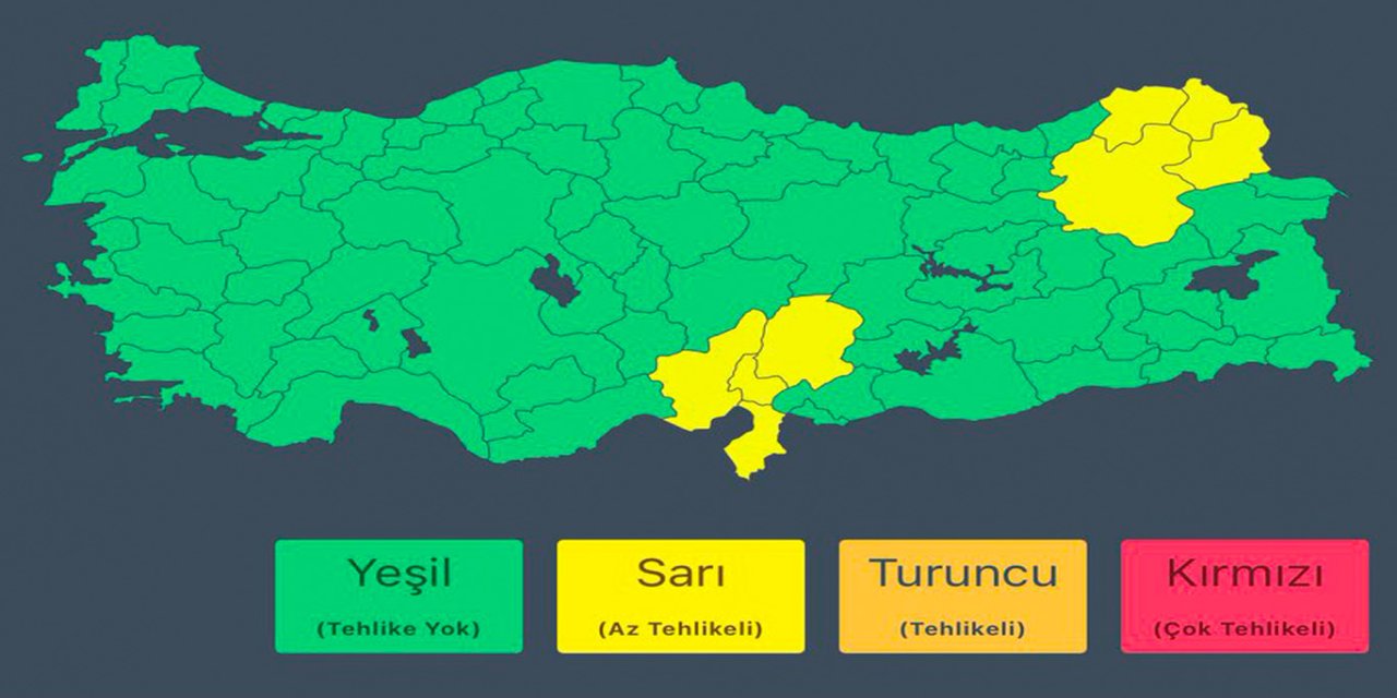 Doğu ve Akdeniz için kuvvetli yağış uyarısı