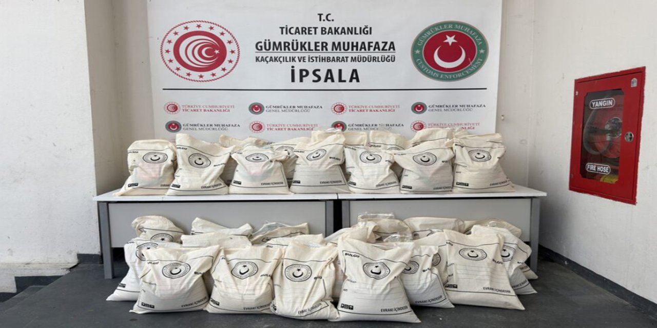 İpsala Sınır Kapısı'nda 1,5 ton uyuşturucu ele geçirildi