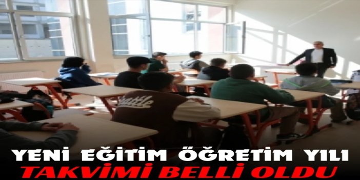2026-2027 eğitim öğretim yılı takvimi açıklandı