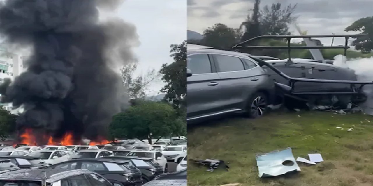 Brezilya'da 2 helikopter havada çarpıştı: 6 ölü