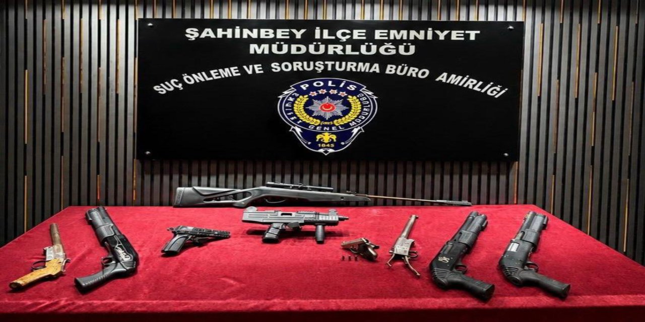 Gaziantep'te çok sayıda silah ele geçirildi: 1 kişi tutuklandı