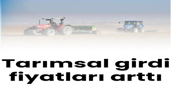 Tarımsal girdi fiyatları yıllık yüzde 38,97 arttı