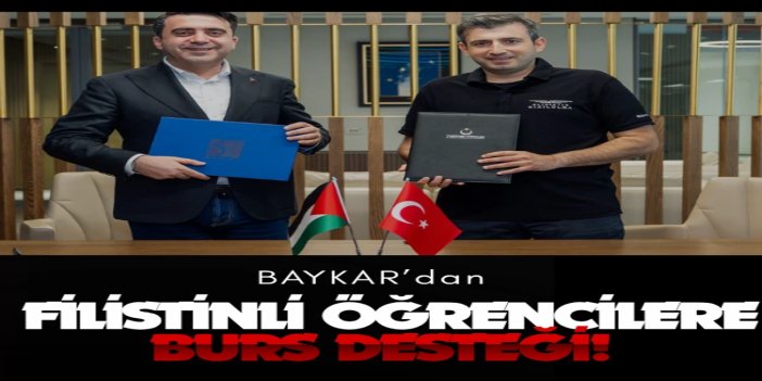 BAYKAR’dan Filistinli öğrencilere burs desteği