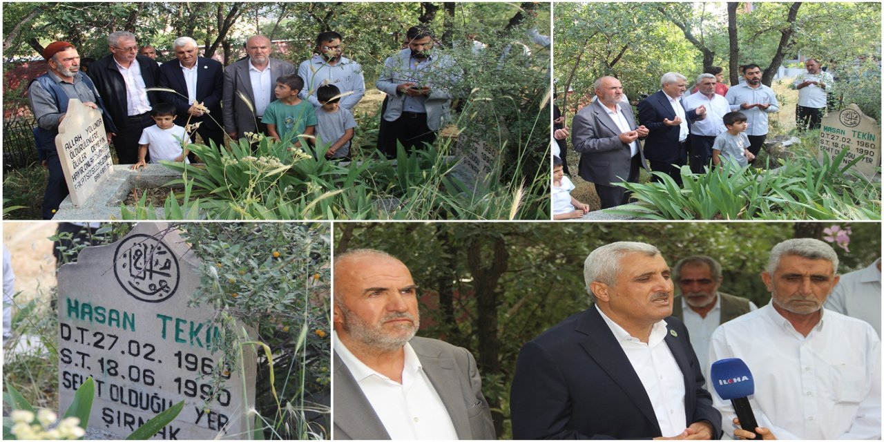 Hasan Tekin şehadetinin 36'ncı yılında kabri başında yad edildi