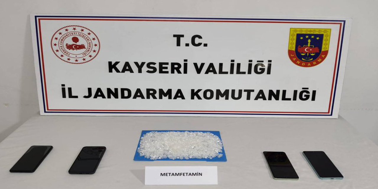 Kayseri'de 524 gram metamfetamin ele geçirildi
