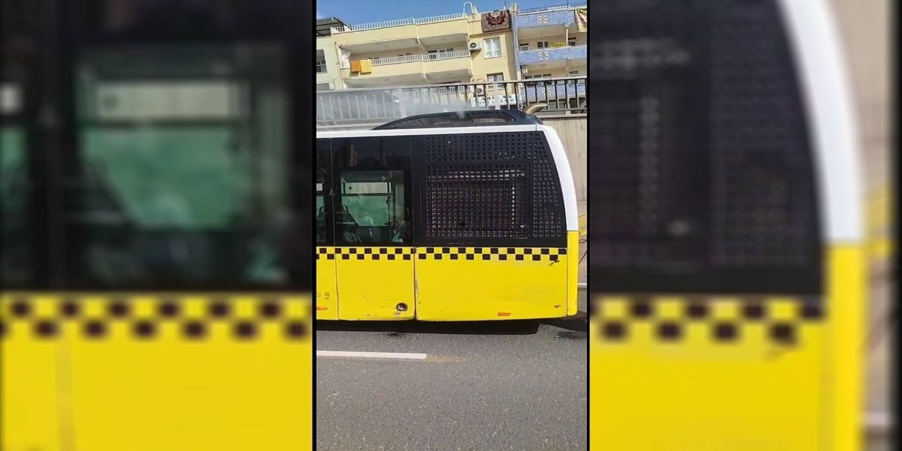 Şanlıurfa’da belediye otobüsünde duman paniği: Yolcular tahliye edildi