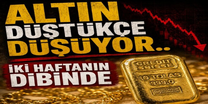Altın iki haftanın dibinde