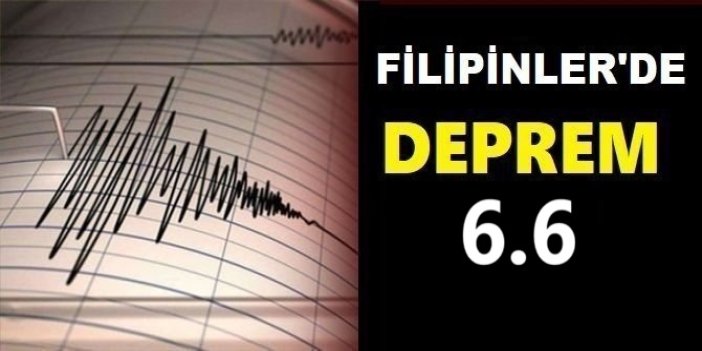 Filipinler'in açıklarında 6,6 büyüklüğünde deprem