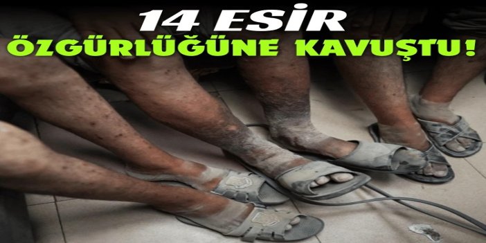 Gazze'den 14 esir özgürlüğüne kavuştu