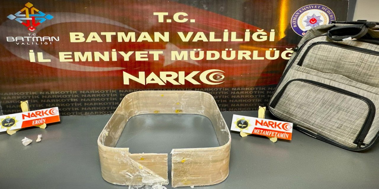 Batman'da sıvı metamfetamin ve eroin ele geçirildi