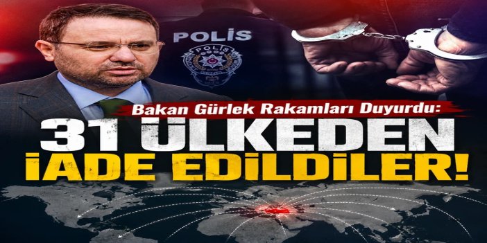 Adalet Bakan Gürlek: 2026'nın ilk yarısında 31 ülkeden 197 suçlu iade edildi
