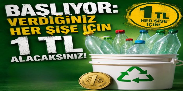 Depozito iade sistemi 81 ilde başladı: Her ambalaja teşvik