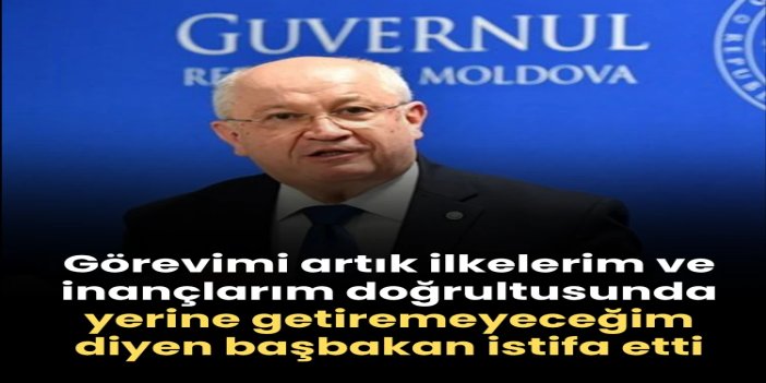Moldova Başbakanı istifa etti