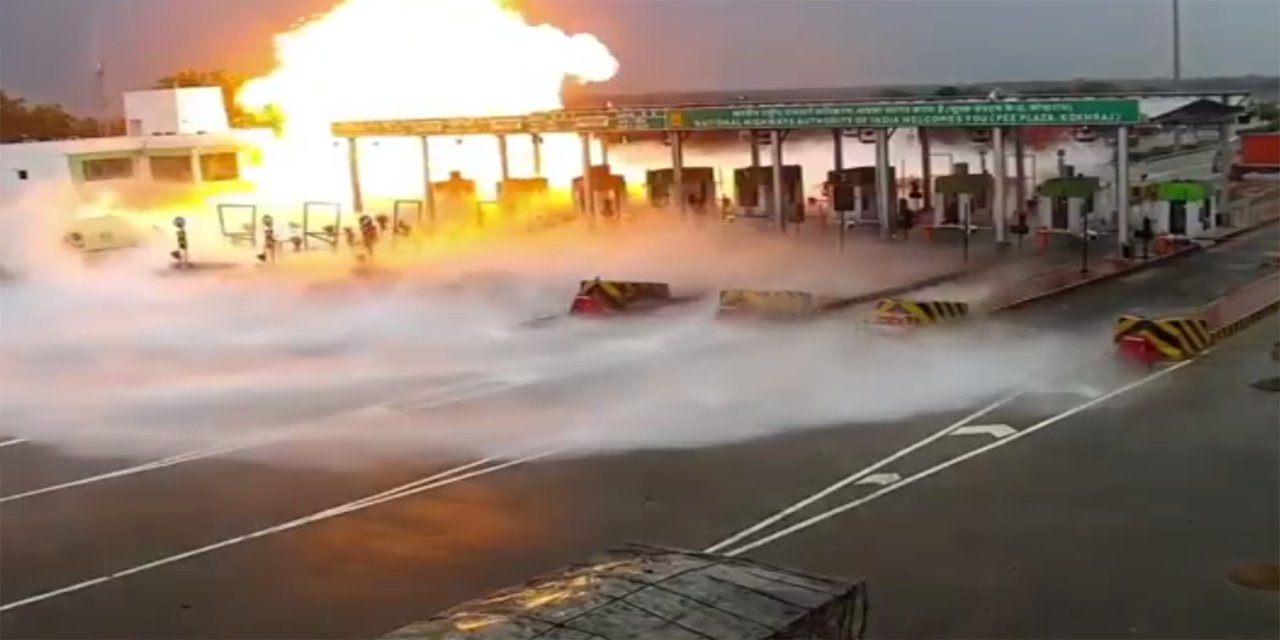 Hindistan'da LPG tankeri faciası: Otoyol gişelerindeki patlamada 4 ölü