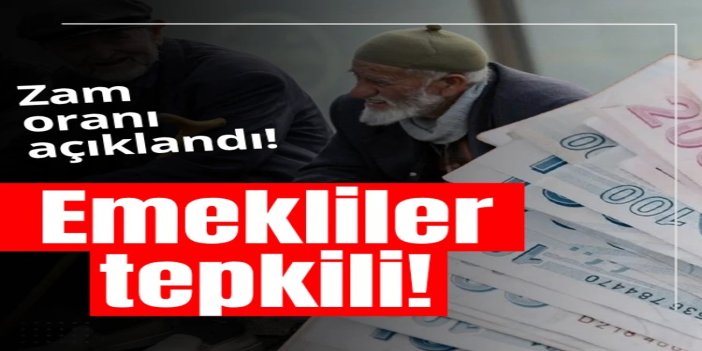 Emekliler açıklanan zam oranına tepkili: Bu maaşlarla geçinmek mümkün değil