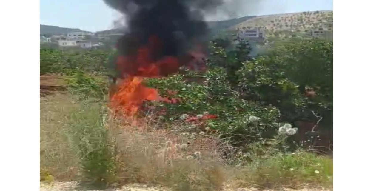 LPG tankı patlayan araç küle döndü