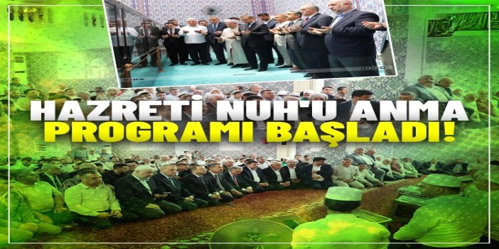 Hazreti Nuh'u anma programı Cizre Hazreti Nuh Camii'nde başladı