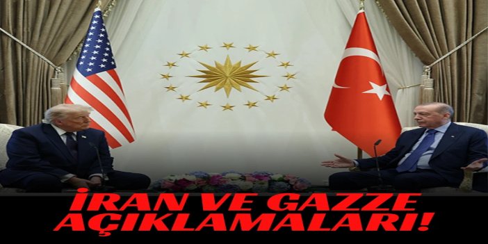 Cumhurbaşkanı Erdoğan'dan Trump'la görüşmesinde İran ve Gazze açıklamaları