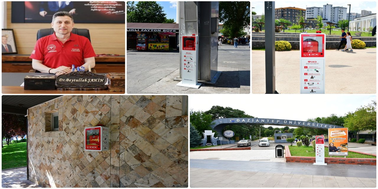 Gaziantep'te hayat kurtaran OED cihazları vatandaşların hizmetine sunuldu
