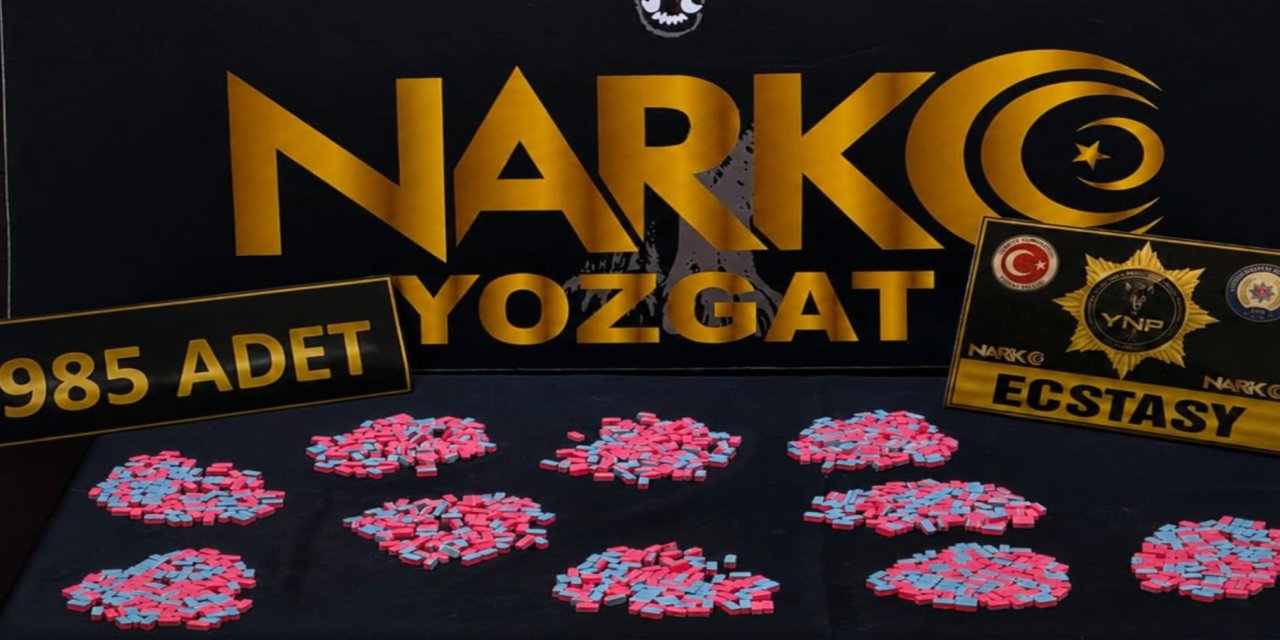 Yozgat'ta 985 sentetik ecza hap ele geçirildi