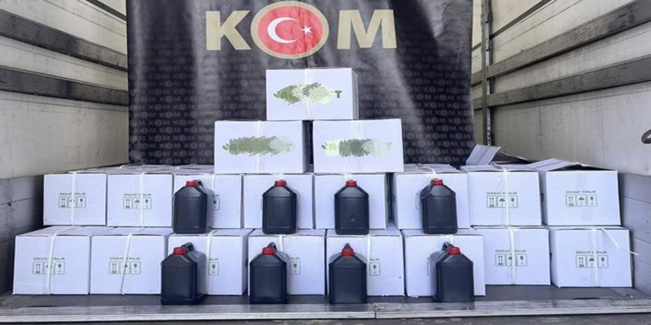 Niğde'de bin 20 litre metil alkol ele geçirildi
