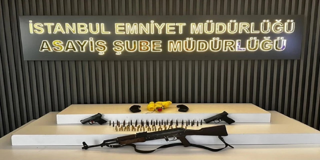 İstanbul'da durdurulan motosikletten el yapımı bomba ve AK-47 çıktı: 7 gözaltı