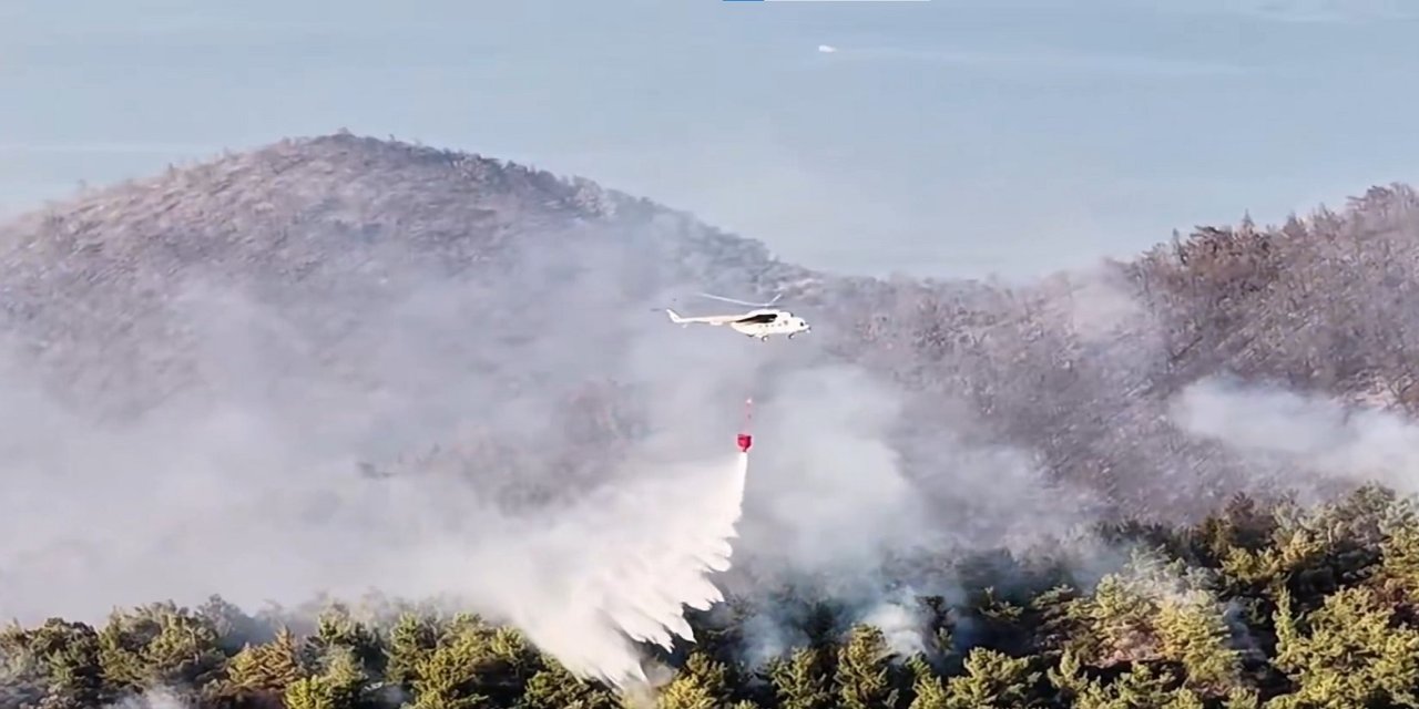 Muğla’daki orman yangınında alevler büyük ölçüde kontrol altına alındı