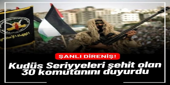 Kudüs Seriyyeleri, Aksa Tufanı Savaşı'nda şehit olan 30 komutanını duyurdu